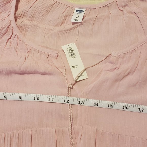 NWT Old Navy Pink peasant top - Picture 5 of 6